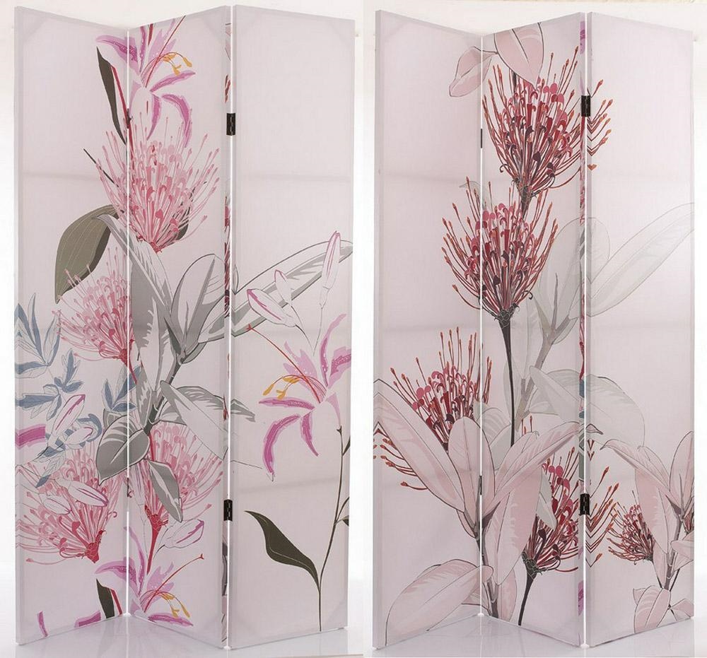 Paravento Stampato 3 Ante Fiori 120X180 cm Legno, Tela Altro - Accessori per  la casa diKasa idee regalo e oggetti arredi