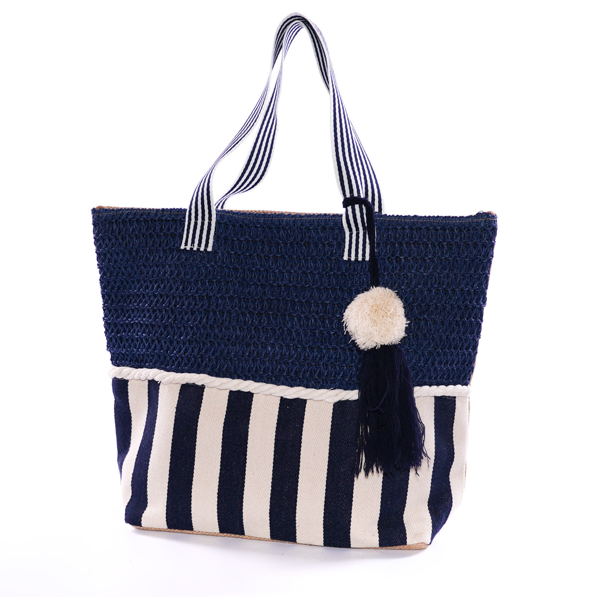 Borsa Tela Blu