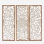 Set di 3 pannelli in legno di abete