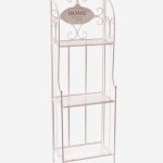 Scaffale in metallo bianco