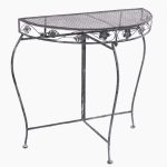 Consolle in ferro grigio anticato