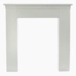 Consolle caminetto in legno di abete bianco