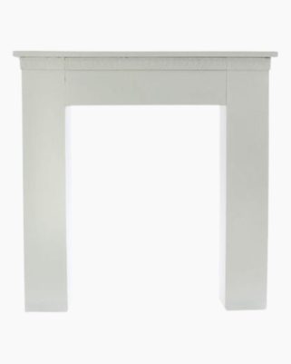 Consolle caminetto in legno di abete bianco