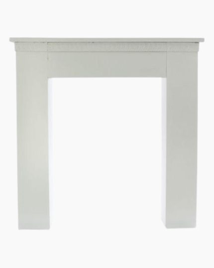 Consolle caminetto in legno di abete bianco
