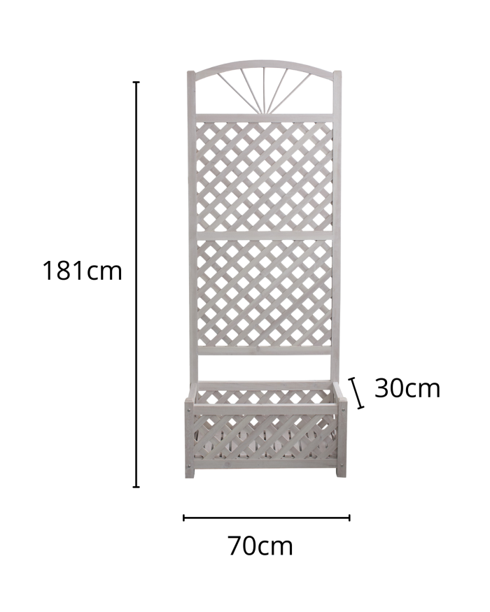 Fioriera in abete bianca - immagine 3