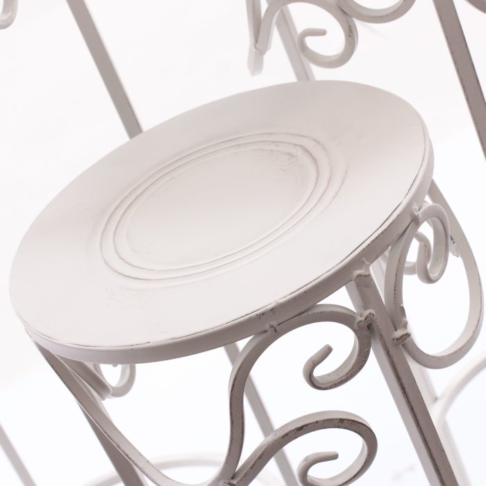 Portavaso in bianco in set di 3 - immagine 3