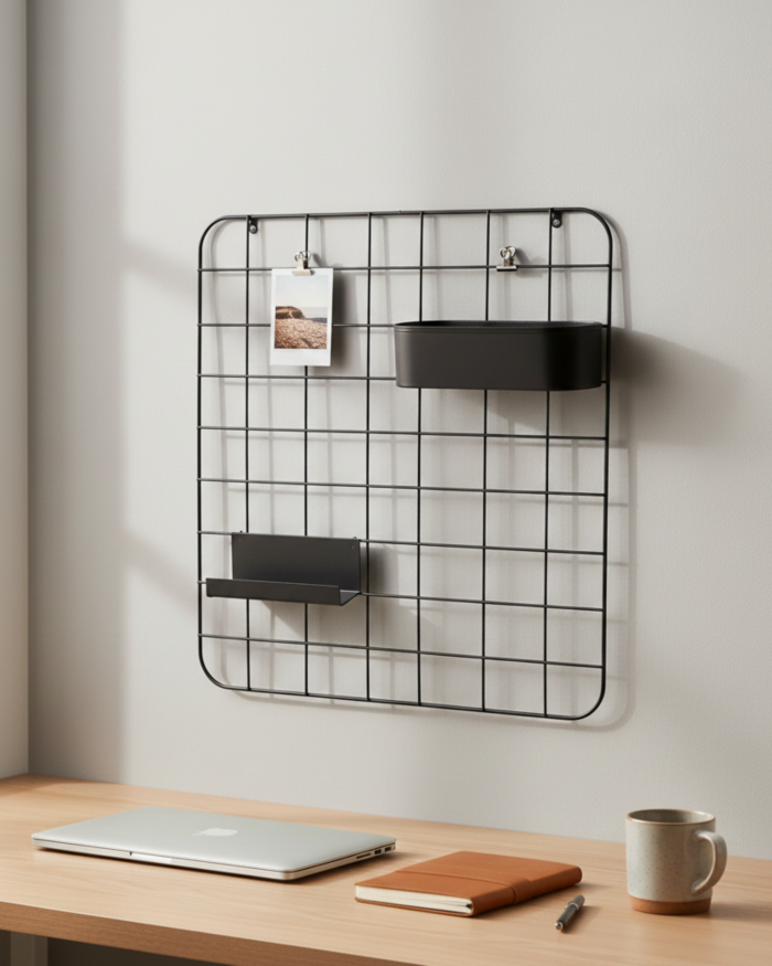 Bacheca in metallo nero 40x50 cm - immagine 2