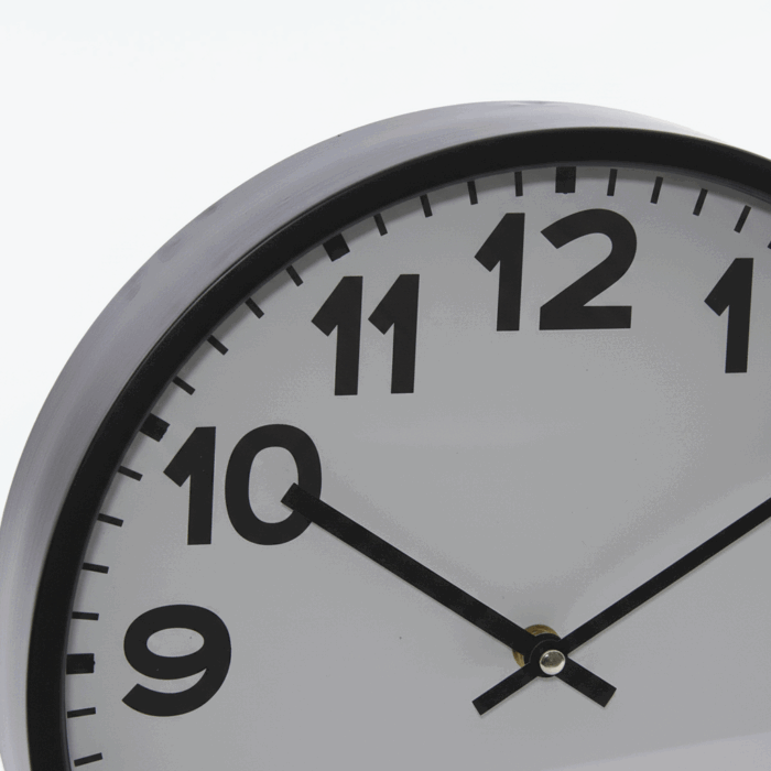 Orologio classico rotondo nero - immagine 6