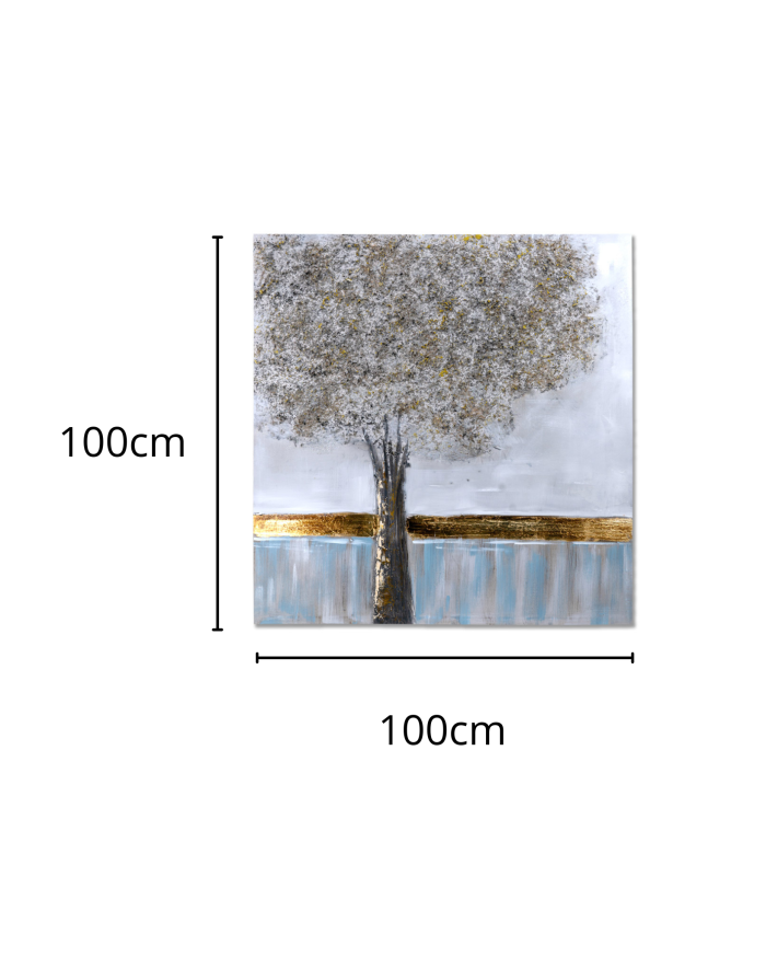 Quadro dipinto albero - immagine 3