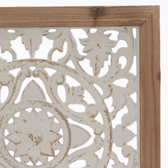 Pannello in legno di abete intagliato ed mdf - immagine 3