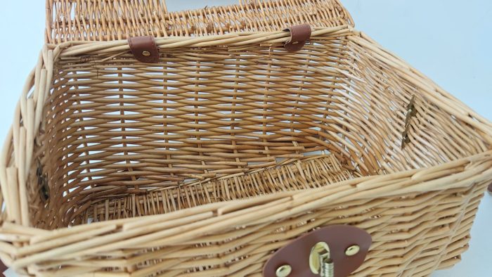 Cesto funghi in vimini rosso - immagine 5