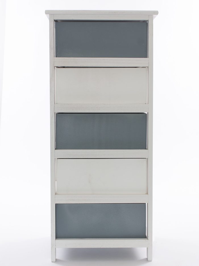 Cassettiera bicolor in legno di abete "Breeze" - immagine 3