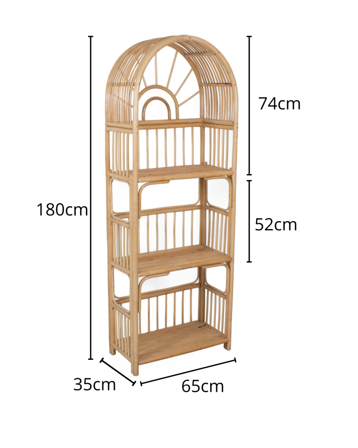 Libreria in rattan - immagine 2