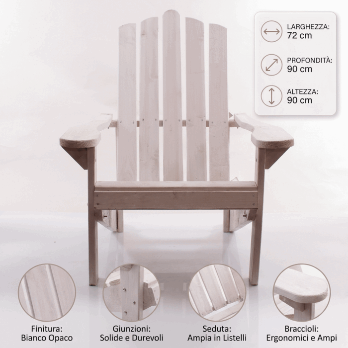 Sedia in legno di abete - immagine 4