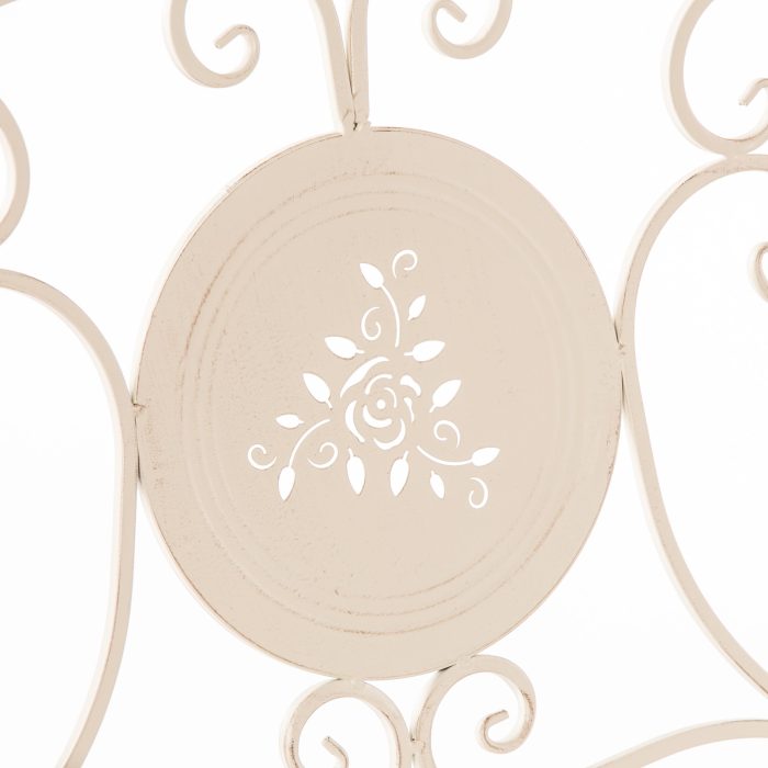 Sedia in metallo bianco - immagine 2