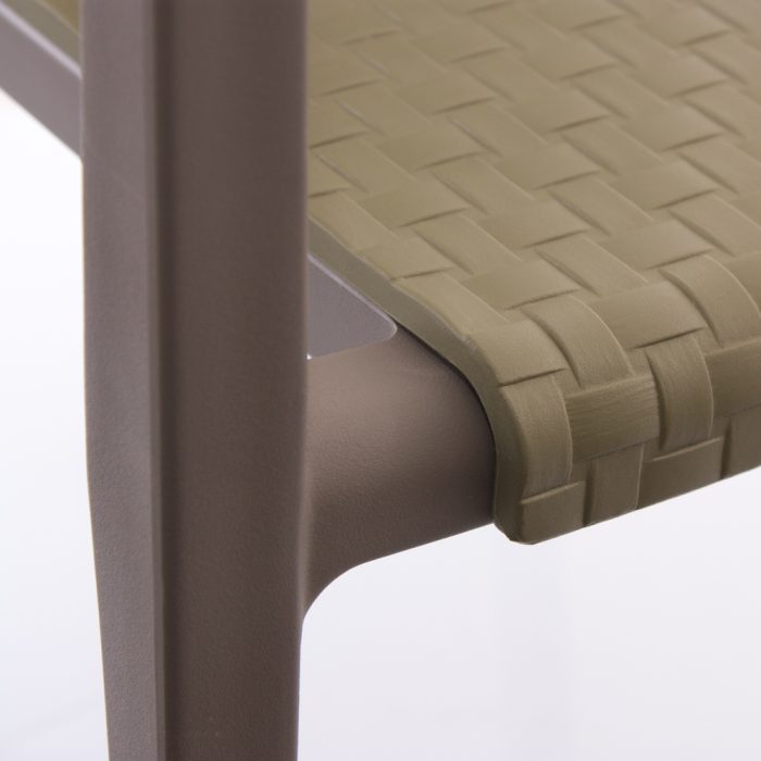 Sedia in resina verde - immagine 4