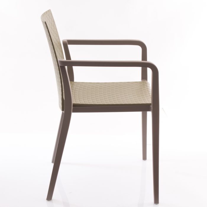 Sedia in resina verde - immagine 2