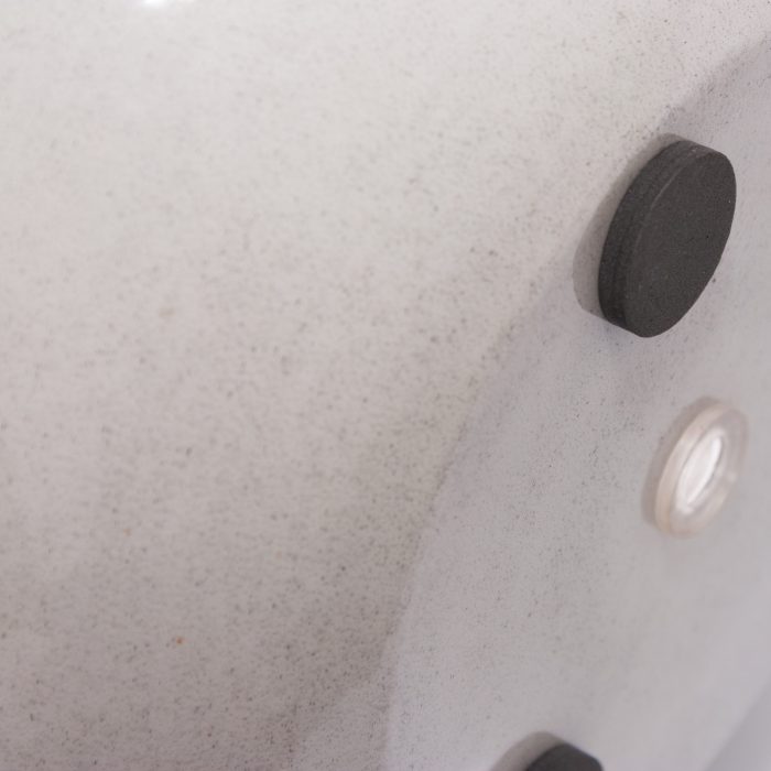 Coprivaso in latta grigio - immagine 3