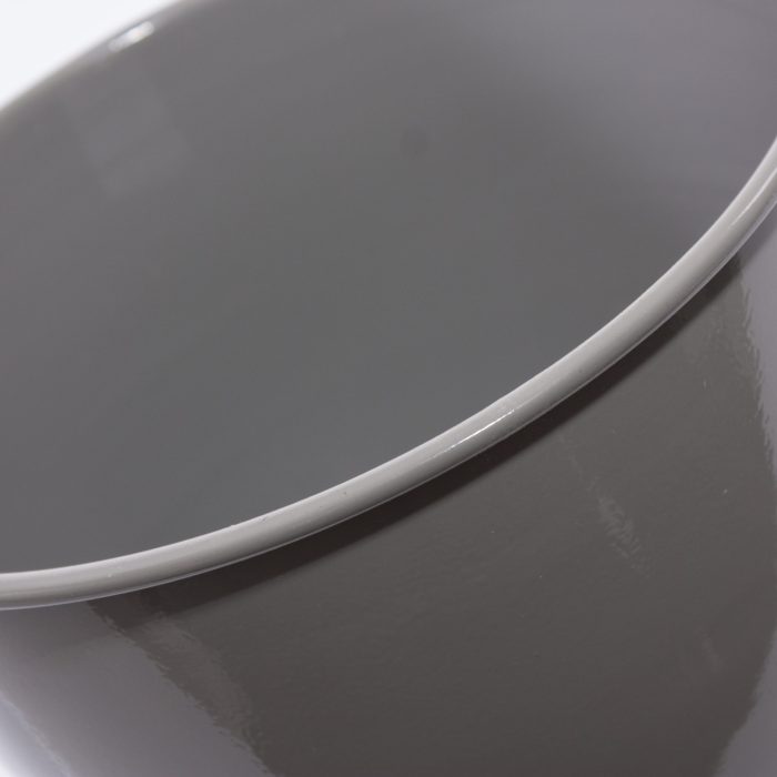 Coprivaso in latta grigio - immagine 2