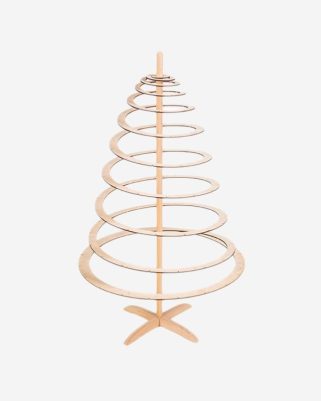 Albero di Natale a spirale in legno Ø25x42 cm