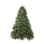 Albero di Natale "Clifford" Verde in Polietilene Polipropilene e PVC con Base in Metallo Ø142x180 cm