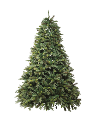 Albero di Natale "Clifford" Verde in Polietilene Polipropilene e PVC con Base in Metallo Ø142x180 cm