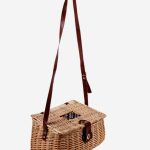 Cesto funghi in vimini rosso