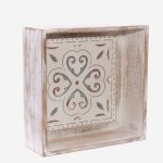 Mensola in abete e metallo