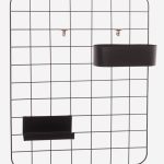 Bacheca in metallo nero 40x50 cm