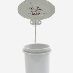 Portaspazzolino a muro "Le Bain" in ceramica bianco