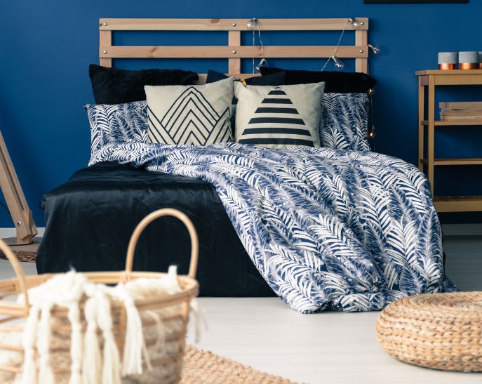 Stile mediterraneo, camera da letto