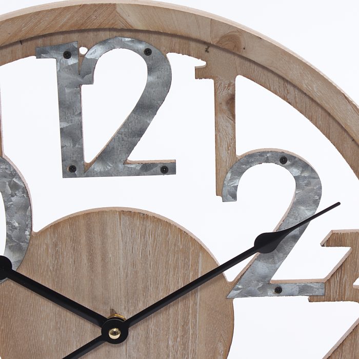 Orologio in legno e metallo - immagine 3