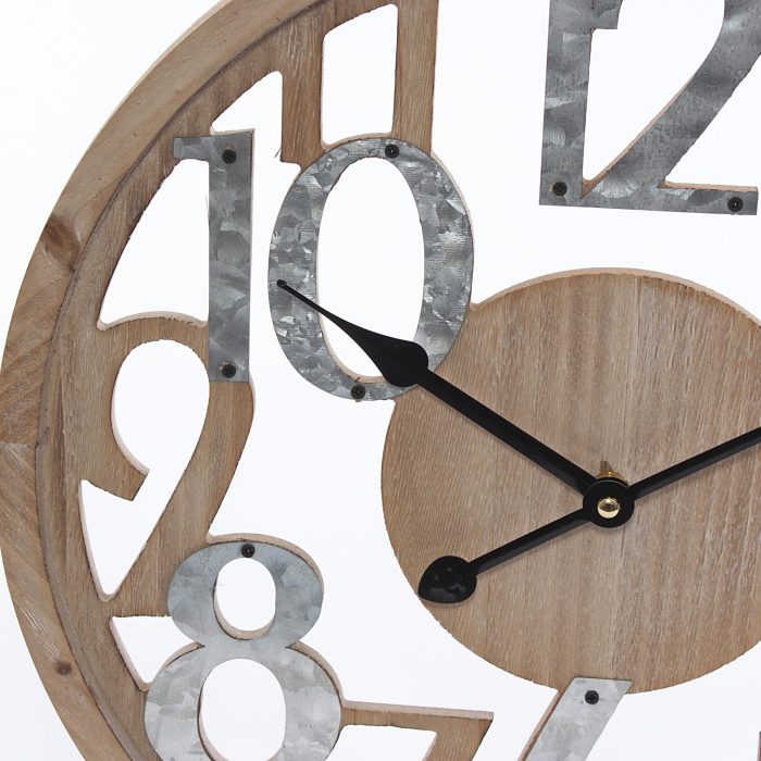 Orologio in legno e metallo - immagine 2