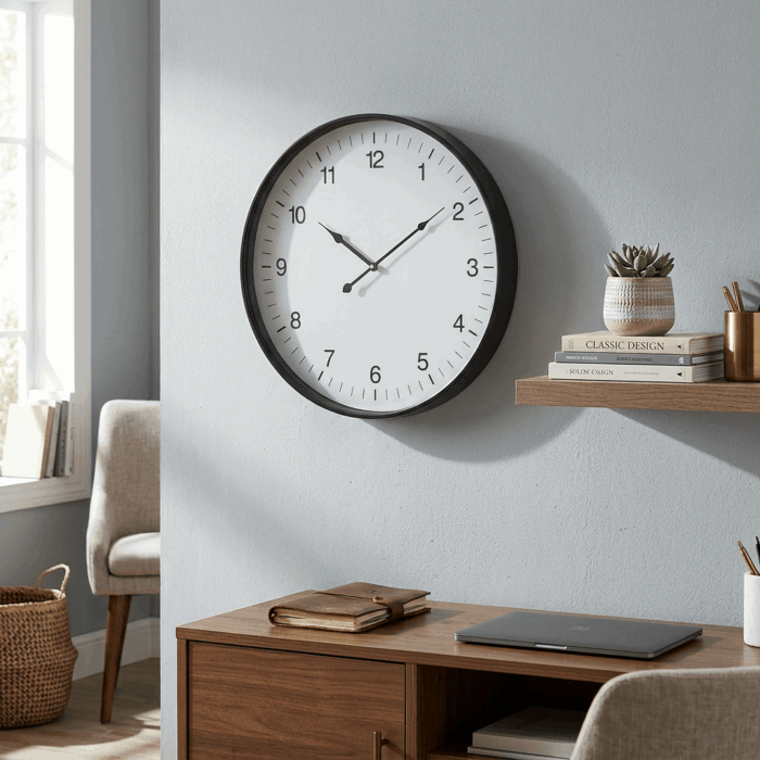 Orologio in metallo classico rotondo - immagine 2