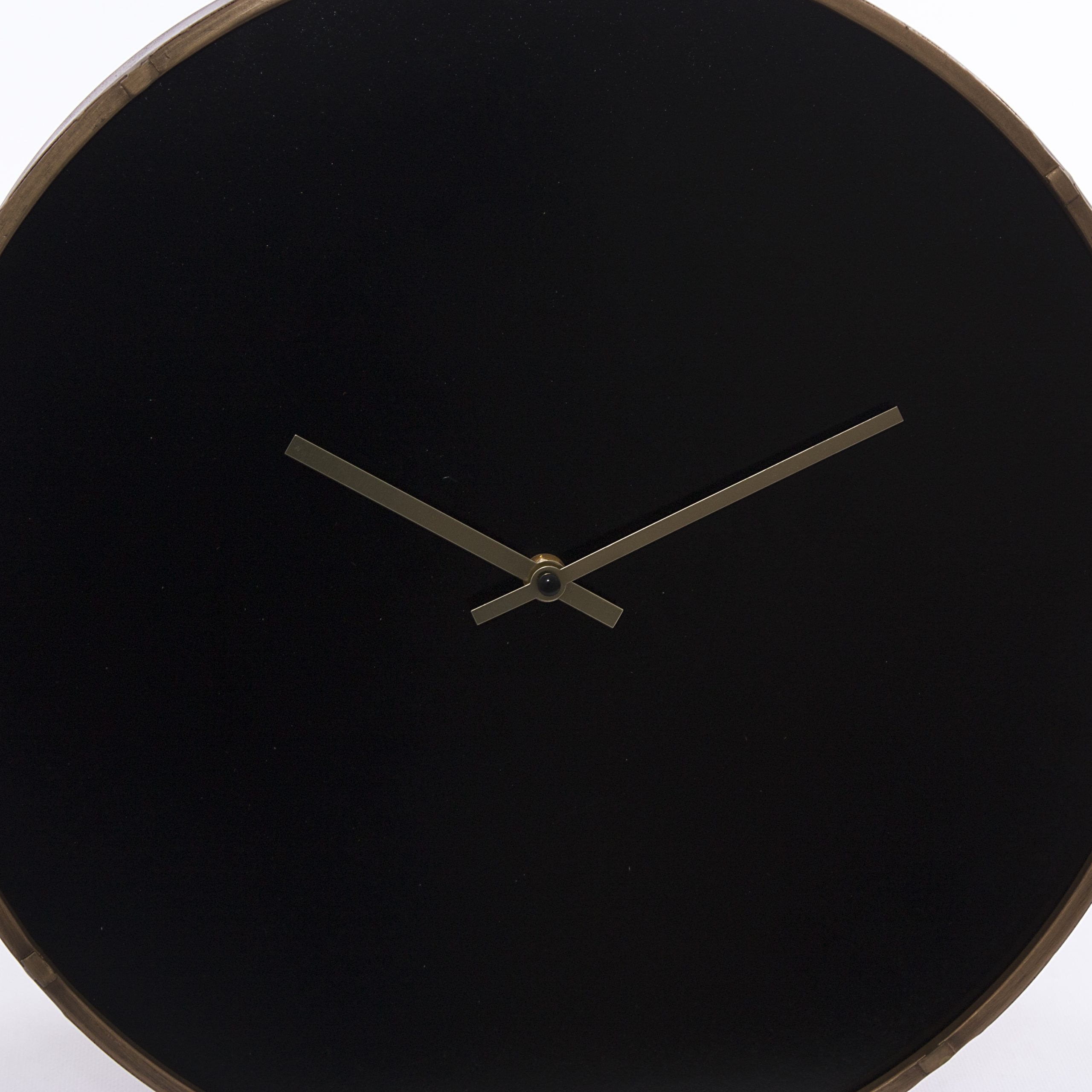 Orologio da parete nero e oro ø 80 cm Valsot