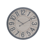 Orologio in mdf grigio rotondo semplice