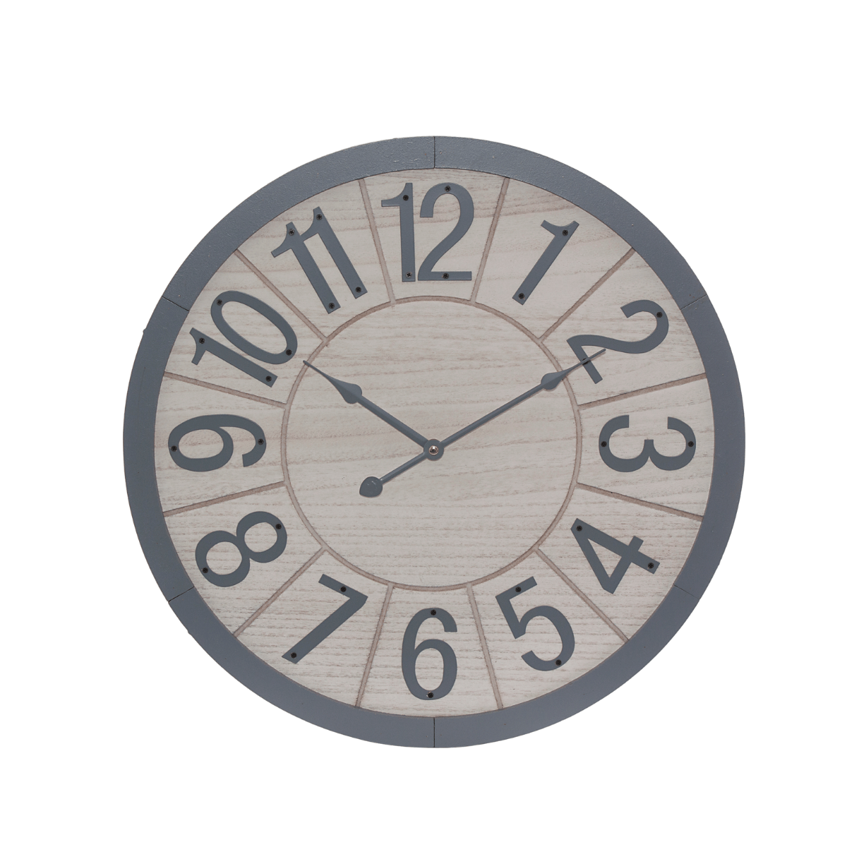 17-DA3N Orologio in mdf grigio rotondo semplice
