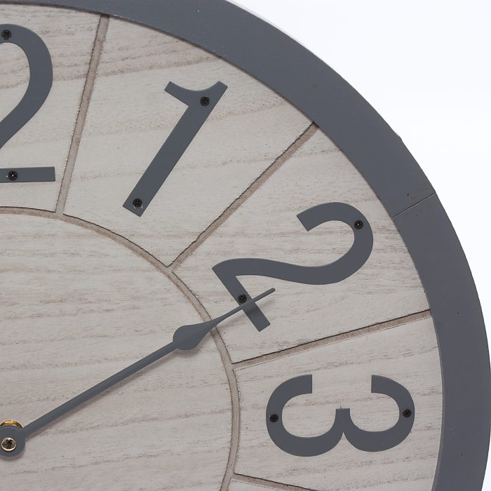 Orologio in mdf grigio - immagine 3