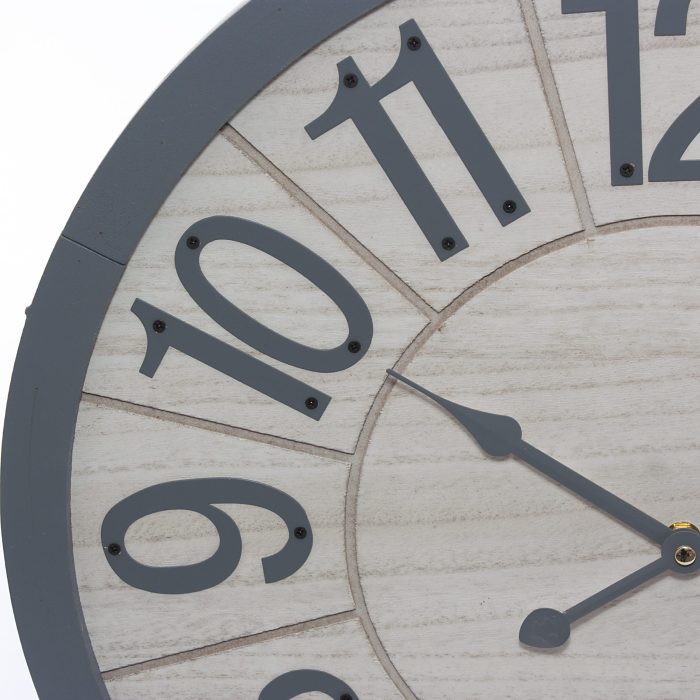 Orologio in mdf grigio - immagine 2