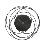Orologio in metallo nero minimal