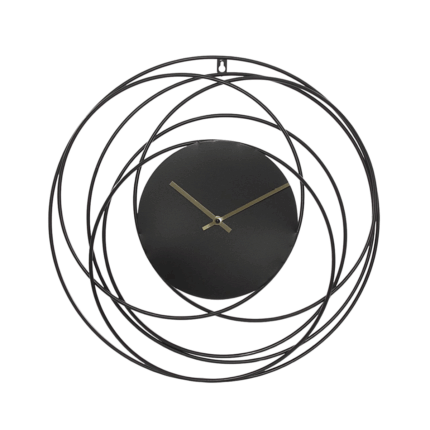 Orologio in metallo nero minimal