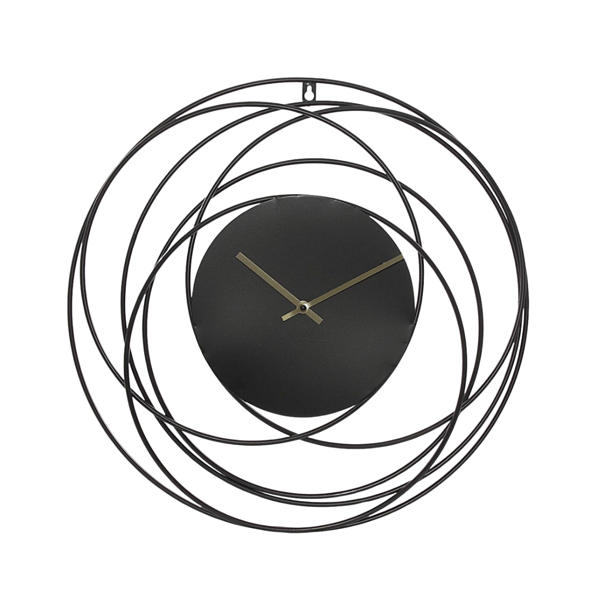 17-DA454 Orologio in metallo nero minimal