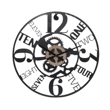 Orologio in metallo ingranaggi