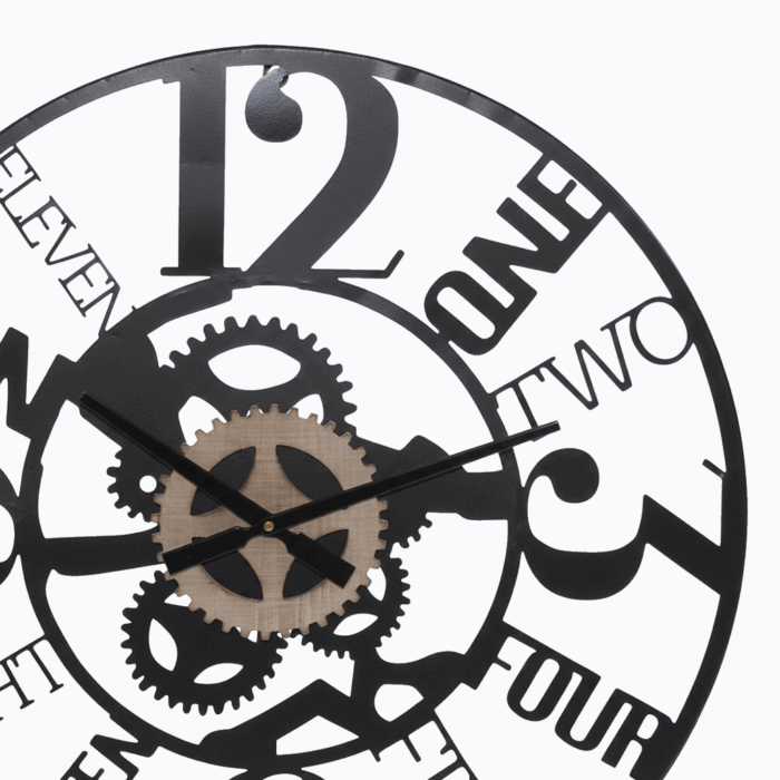 Orologio in metallo ingranaggi - immagine 6