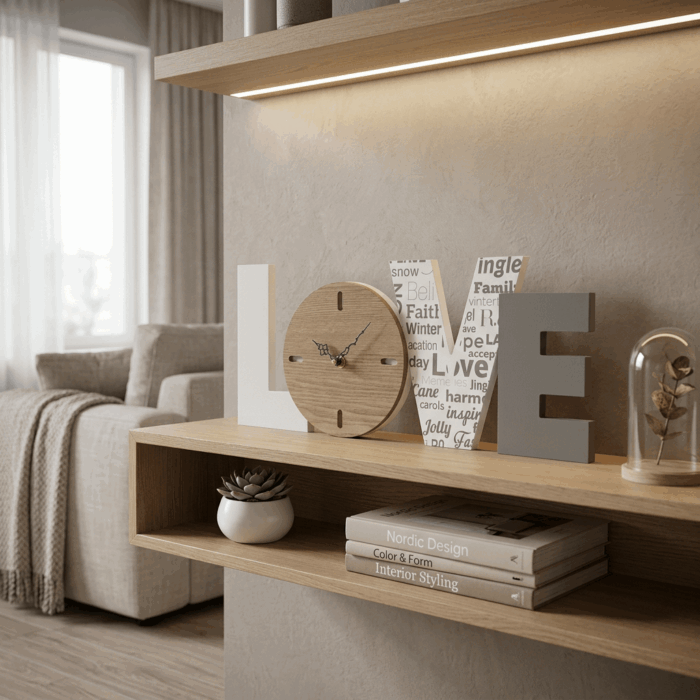 Orologio in mdf Love - immagine 2