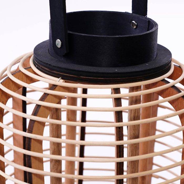 Lanterna alta in rattan - immagine 2