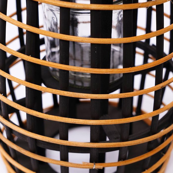 Lanterna alta in vimini - immagine 2