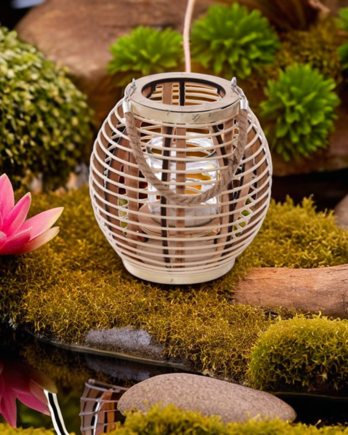 Lanterna in rattan - immagine 2