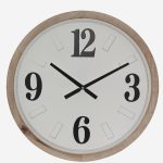 Orologio in metallo e legno