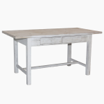 Tavolo da pranzo in abete con 4 cassetti